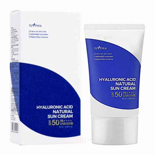 کرم ضد آفتاب فیزیکی هیالورونیک اسید ایزنتری Isntree Hyaluronic Acid Natural Sun Cream SPF50