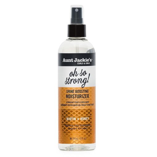 اسپری مرطوب‌ کننده تقویت‌ کننده مو عسل و بیوتین آنت جکیز Aunt Jackie's Oh So Strong! Shine Boosting Moisturizer 354ml