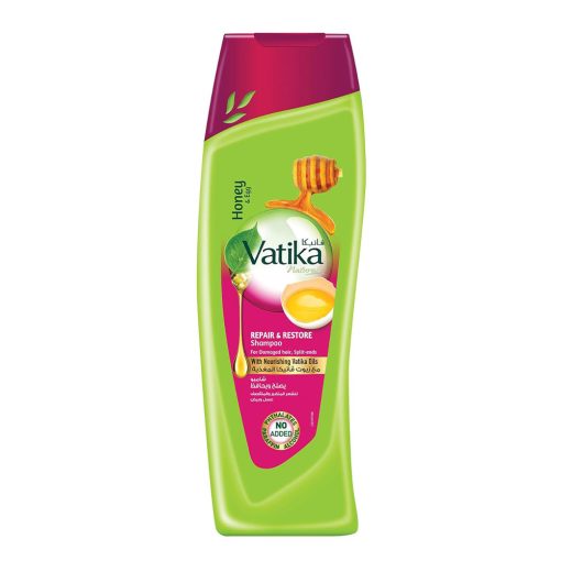شامپو ترمیم کننده عسل و تخم مرغ واتیکا Vatika Honey and Egg Repair And Restore Shampoo