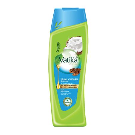 شامپو حجم دهنده نارگیل و کرچک واتیکا Vatika Coconut and Castor Volume and Thickness Shampoo